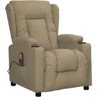 vidaXL Massagesessel Cappuccino-Braun Kunstleder