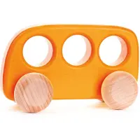 Bajo Holzbus - nachhaltiges Spielzeug für Kinder, orange