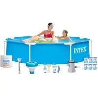 Intex Frame Pool Rund - 244x51 cm - 8-teilig S22449