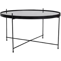 Ebuy24 Veo Couchtisch 70x40 cm schwarz Stahl, Glas.