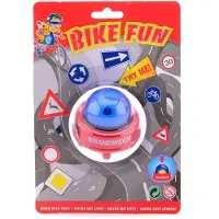 Johntoy Fahrradsirene im Polizei-Stil mit integriertem Blinklicht zur Lenkermontage