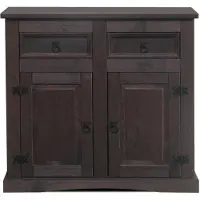 Ebuy24 New Mexico Sideboard breite 91 cm, Höhe 84 cm mit 2 Schubladen und 2 Türen kolonial gebeitzt/Wachs.