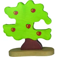 Holztiger Apfelbaum für Vögel aus Holz
