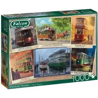 Falcon Vintage Straßenbahnen Puzzle 1000 Teile