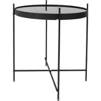 Zuiver | Beistelltisch Amor Zwart Glas x45 cm | NADUVI