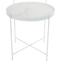 Zuiver | Beistelltisch Amor Marmor Wit Marmer 43x43x45 cm | NADUVI