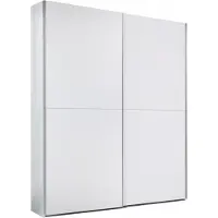 Die Möbelfundgrube Schwebetürenschrank weiß 170 cm - TIME