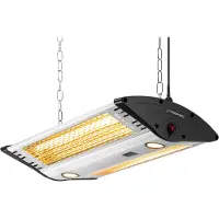 Trotec Design-Deckenheizstrahler IR 2000 C | Zweistufige Heizleistung 1000 W, 2000 W Gleichmäßige Wohlfühlwärme für bis zu 15 m²