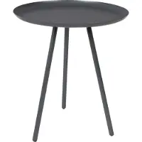The ColleQtion Beistelltisch Rafael 39 x 45 cm stahlgrau