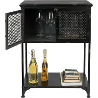 Dutchbone | Beistelltisch Denver Zwart Metaal 60xx80.5x35 cm | NADUVI