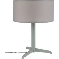 Zuiver Shelby Tischleuchte - Grau - 48 x 36 cm - Minimalistisches Design mit Stoffschirm