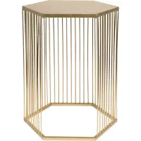 Zuiver | Beistelltisch Queenbee Gold Goudkleurig Metaal 40.5x35.5x50 cm | NADUVI