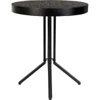 Zilt Stehtisch Labyrinth Rund 93 x 75 cm Holz/Stahl schwarz