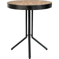 Zilt Stehtisch Labyrinth Rund 93 x 75 cm Holz/Stahl braun/schwarz