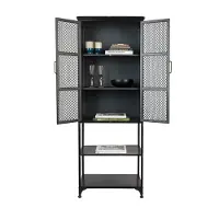 Dutchbone | Vitrine Denver Zwart Metaal 60xx160.5x39 cm | NADUVI