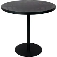 Zuiver Albert Bistro-Tisch Aluminium/Glas Schwarz Ø80x76 cm