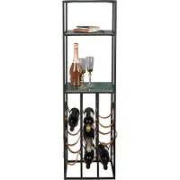 Dutchbone Mil Weinschrank Marmor/Metall - Mehrfarbig