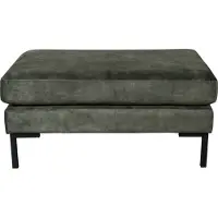 Dutchbone | Hocker Houda grau Polyester 64x94x44 cm | NADUVI