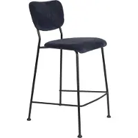 Zuiver 2er Set Benson Barhocker Stahl/Polyester 64,5 cm