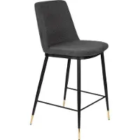GM Barstuhl Stoff Dunkelgrau - 46x51,50x95cm - Urban/Chic - Giga Meubel