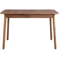 Zuiver Glimps Ausziehbarer Esstisch 120/162x80 cm Holz Walnuss