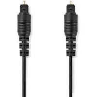 Nedis Optical Audio Cable, TosLink Male - TosLink Male, 5.0 m, Black