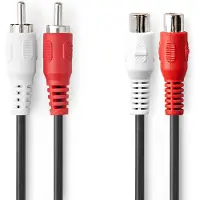 Nedis Stereo-Audiokabel 2 x R AC männlich - 2 x RCA weiblich
