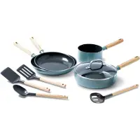 Greenpan Mayflower Topf & Pfannen-Set inkl. Utensilien Edelstahl