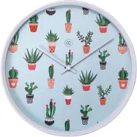 Nextime Cactus, Wand, Quarzuhr, Rund, Mehrfarbig, Kunststoff, Erwachsene