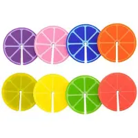 Balvi glasmarker Fruit Party 3,3 cm Silikon 8 Stk