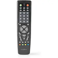 Nedis Universal-Fernbedienung - Programmierbar - 10 Geräte - Speichertasten / TV Guide-Taste - Infrarot - Schwarz