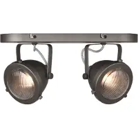 Present Time LABEL51 Spot Moto LED - Gebrannter Stahl - Metall - 2 Lichter