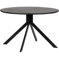 Woood Bruno Esstisch Mdf Schwarz Ø120 Cm