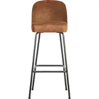 Woood vogue barhocker 80cm leder cognac