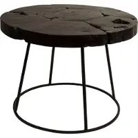 Dutchbone | Beistelltisch Kraton Zwart Hout 60x60x43 cm | NADUVI