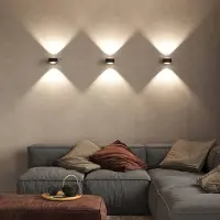 TOP LIGHT LED Wandlampe PUK Maxx Wall, dimmbar, schwarz, für Wohn- / Esszimmer, Metall, Design, LED Wandleuchte, Wandlampe Innen