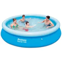 Bestway Fast Set Schwimmbecken Rund Aufblasbar 366×76 cm 57273
