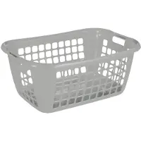 Sunware Wäschekorb Basic 79L silber 65 x 45 x 27 cm GLO655704313