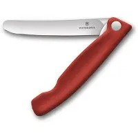 SmartaSaker Tomatenmesser Swiss Classic Einklappbar Rot
