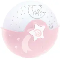Infantino Mehrfarbiges Baby-Nac+C209htlicht – Rosa