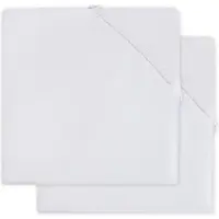Jollein Spannbettlaken Baumwolle White (2pack)-40 x 80 cm