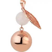 Bola Schwangerschaftsschmuck Perle Blatt, Roségold