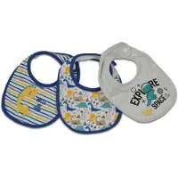 Cangaroo Babylatz 3er Set Kay Selbstverschluss, waschbar, wasserfest, ab Geburt