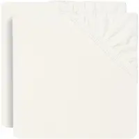 Jollein Spannbettlaken 2er-Pack 60x120, Ivory
