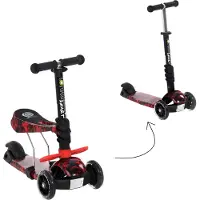Lorelli Kinderroller Laufrad 2 in 1 Smart PolyurethanRäder leuchten klappbar verstellbar