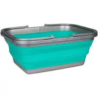 Abbey camp Wash Tub Foldable 16l Grün 43 x 34 x 18 cm