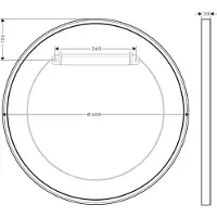 Hansgrohe Wandspiegel Axor Universal Circular chrom, 42848000