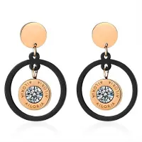 Ailoria Paar Ohrhänger "Ohrringe AUDREY", gold (roségold), Ohrringe, Damen, Edelstahl, Paar Ohrhänger