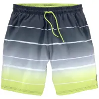 Bench Badeshorts in grau-gelb | Gr.: M