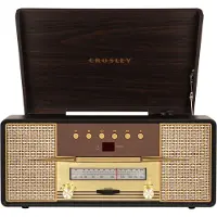 Crosley Rhapsody CR7016A CD-Kompaktanlage, 1 Lautsprecher, CD, Plattenspieler, Bluetooth